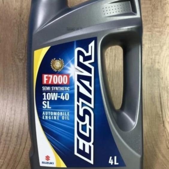 Baru Oli Mobil Ecstar F7000  10W - 40 Api SL SGO 4LITER