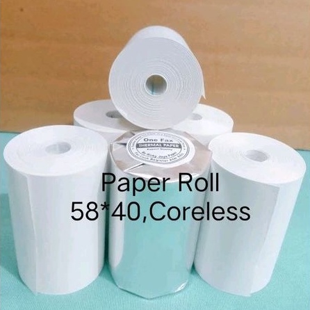 

kertas thermal EDC 58x40 Sedotan 12mm untuk printer mini bluetooth dan printer edc bluetooth 58mm
