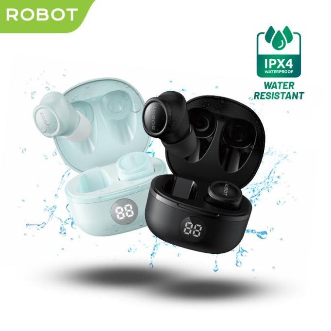 Terbaik Robot Tws Wireless Earphone Airbuds 60Ms T80 Earbuds Airpods Garansi Terbaik