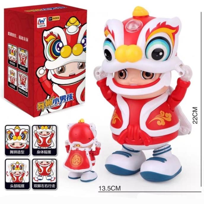 

Best Seller Dance Barongsai Imlek Kado Mainan Musik Joget Barongsay Souvenir Imlek Berkualitas