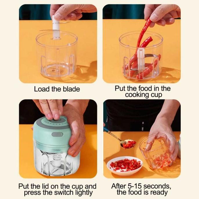 Choper Blender Portable Food Chopper Mini Elektrik Coper Bumbu Masak