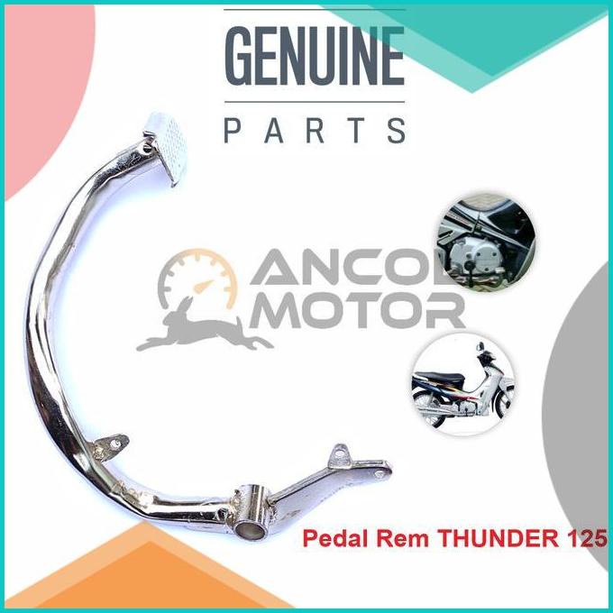 Pedal Rem Thunder 125 Besi Tuas Injakan Kaki Belakang Tromol Suzuki 16