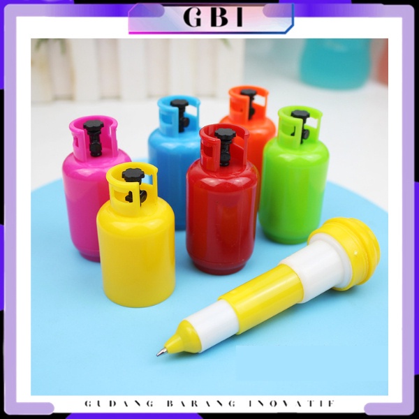 

GBI Pena Lucu Bentuk Tabung Gas Bullet Tip 0.5mm Pulpen Capsul Motif Tabung Gas Alat Tulis Sekolah Kantor Gas Cylinder Bolpoint Perlengkapan Menulis Anak Pen Motif Unik Untuk Souvenir Pernikahan Cendera Mata Murah