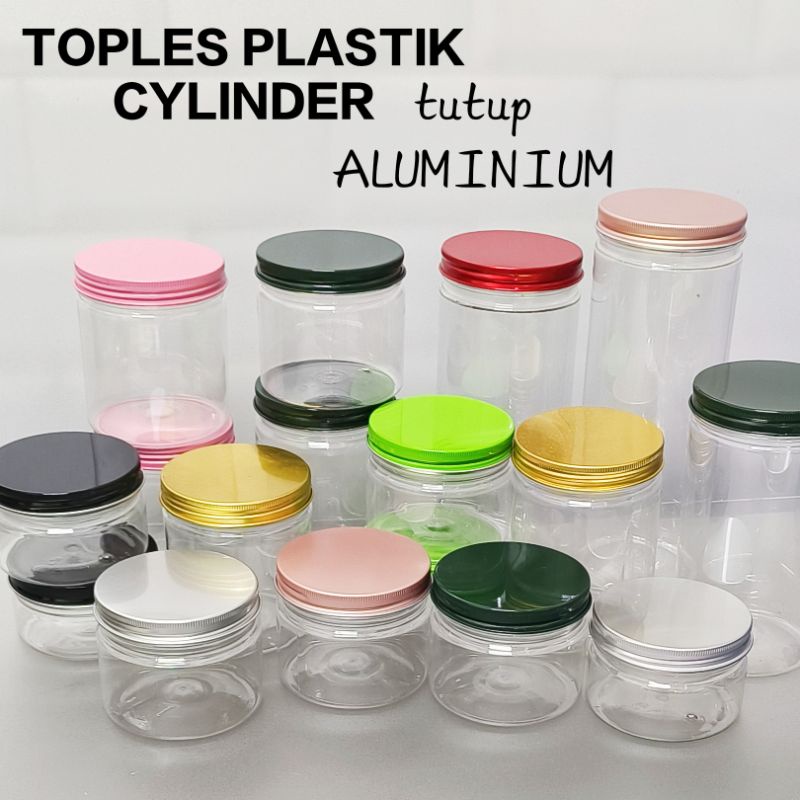 TOPLES PLASTIK PREMIUM TUTUP ALUMINIUM / TOPLES TABUNG