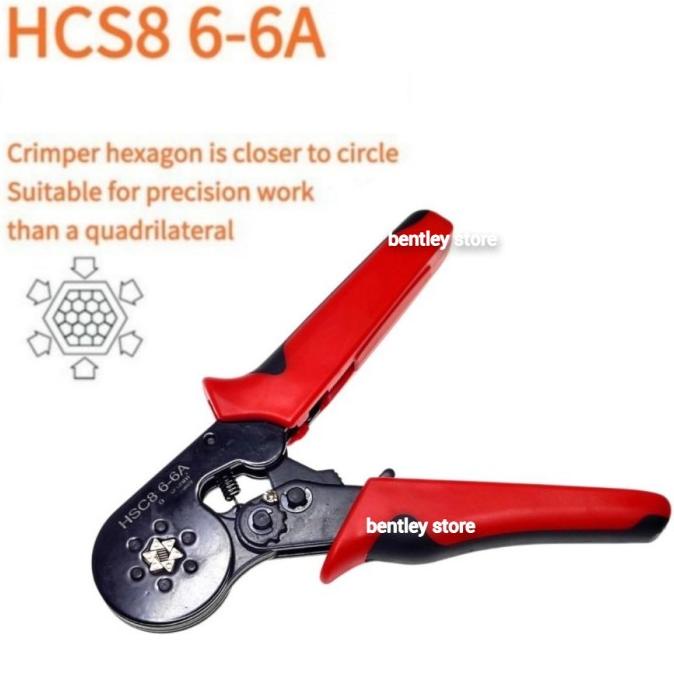 HARGA DISC - Tang Skun Bulat Crimping Press Kawat Ferule Tool Kit H- HSC8 6-4