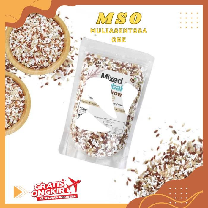 

HOUSE OF ORGANIX MIXED SHIRATAKI , RED AND BROWN RICE 500 GR - TC HIGHT CLASS PRODUK !!