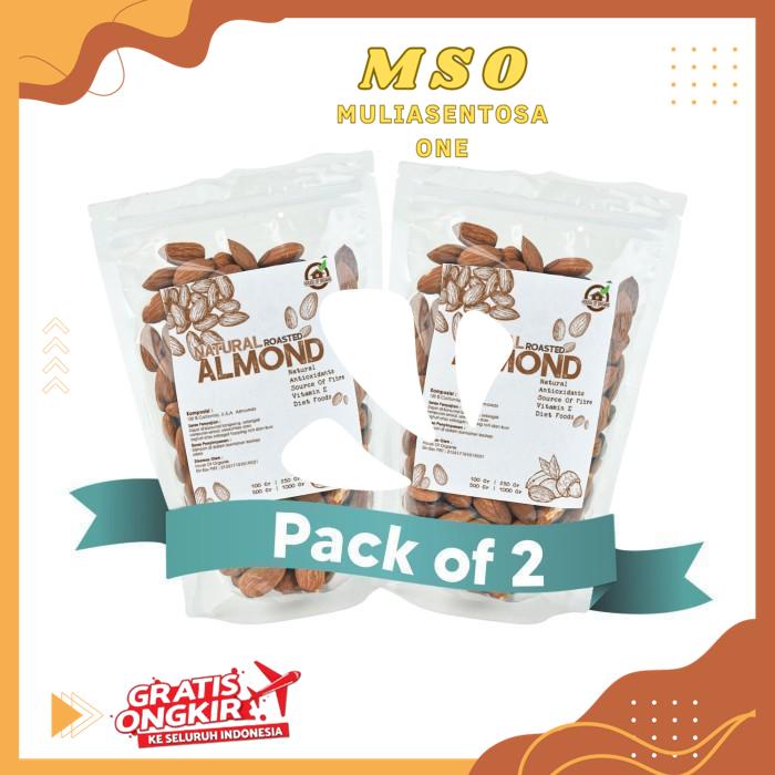 

HOUSE OF ORGANIX PACK OF 2 ROASTED ALMOND 250 GR - TC THE BEST SELLER !!