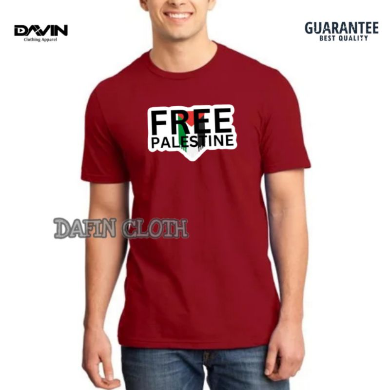 Kaos Pria Baju Tshirt Free Palestina
