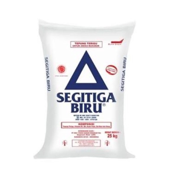 

Segitiga Biru - Tepung Terigu Segitiga Biru 25kg - Gosend/Grab