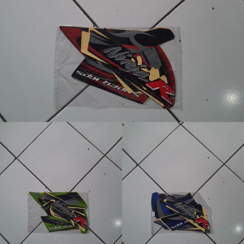 BISA COD Striping ori ninja R 2011 Stiker Kawasaki ninja R full set