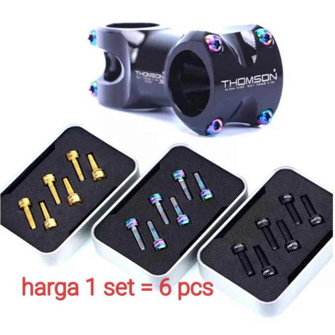 Baut Stem Titanium - Titanium Bolt Stem - Baut Stem Sepeda