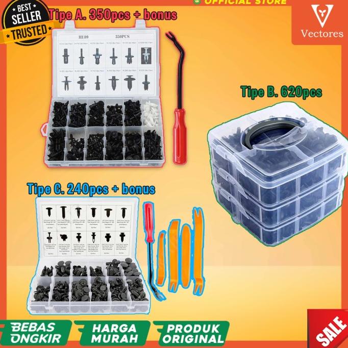 Baut Mobil Rivet Kancing Universal Car Clip Body