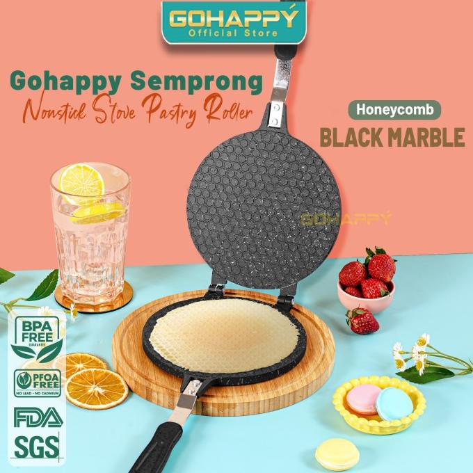 CETAKAN KUE SEMPRONG GULUNG LIPAT Gohappy Ghc-50 Pastry Egg Roller