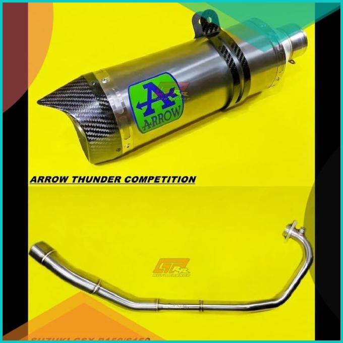 Knalpot Arrow Thunder Competition Titanium Fullsystem GSX 150 R150 16n