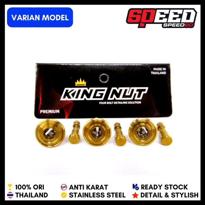 Terlaris Probolt Body Klip Suzuki Skywave Stainless King Nut Thailand