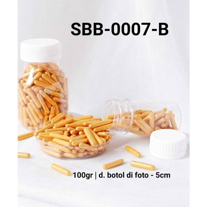 

TERLARIS SBB-0007-B Sprinkles sprinkle sprinkel 100 gram kapsul meses emas