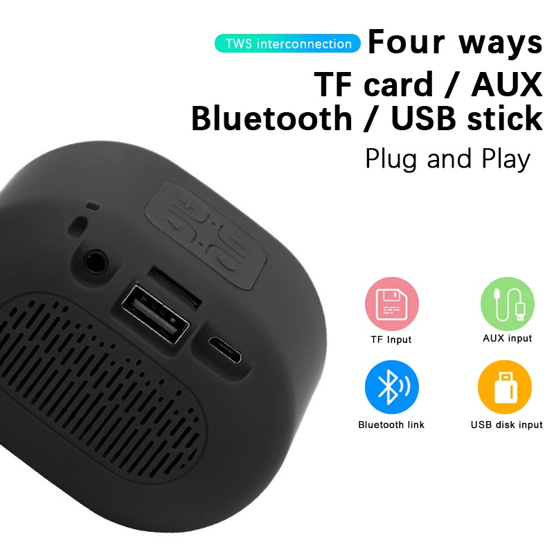 [ELECTROPICALLY] GROTIC Speaker Bluetooth TWS Hifi Portable TWS Wireless Stereo Bass Hifi Portable