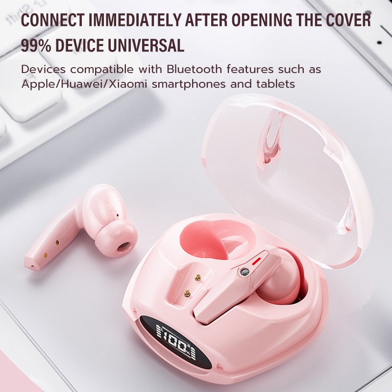 [ELECTROPICALLY] Jovitech J09 Bluetooth Earphone Low Latency Wireless Headphone Digital Display