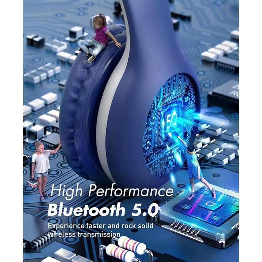 Mpow Headset Anak Ch6 Plus Kids Headphone Bluetooth Wireless- Mpbh441