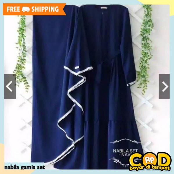 Jubah Ibu2 Kekinian Gmis Syarii Import Premium Gsmis Sari Bonus Jilba Syar'I Gamis Free Kerudung Pak