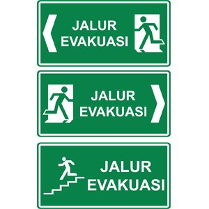 

Rambu Jalur Evakuasi Pesanan Khusus Bapak Maskur