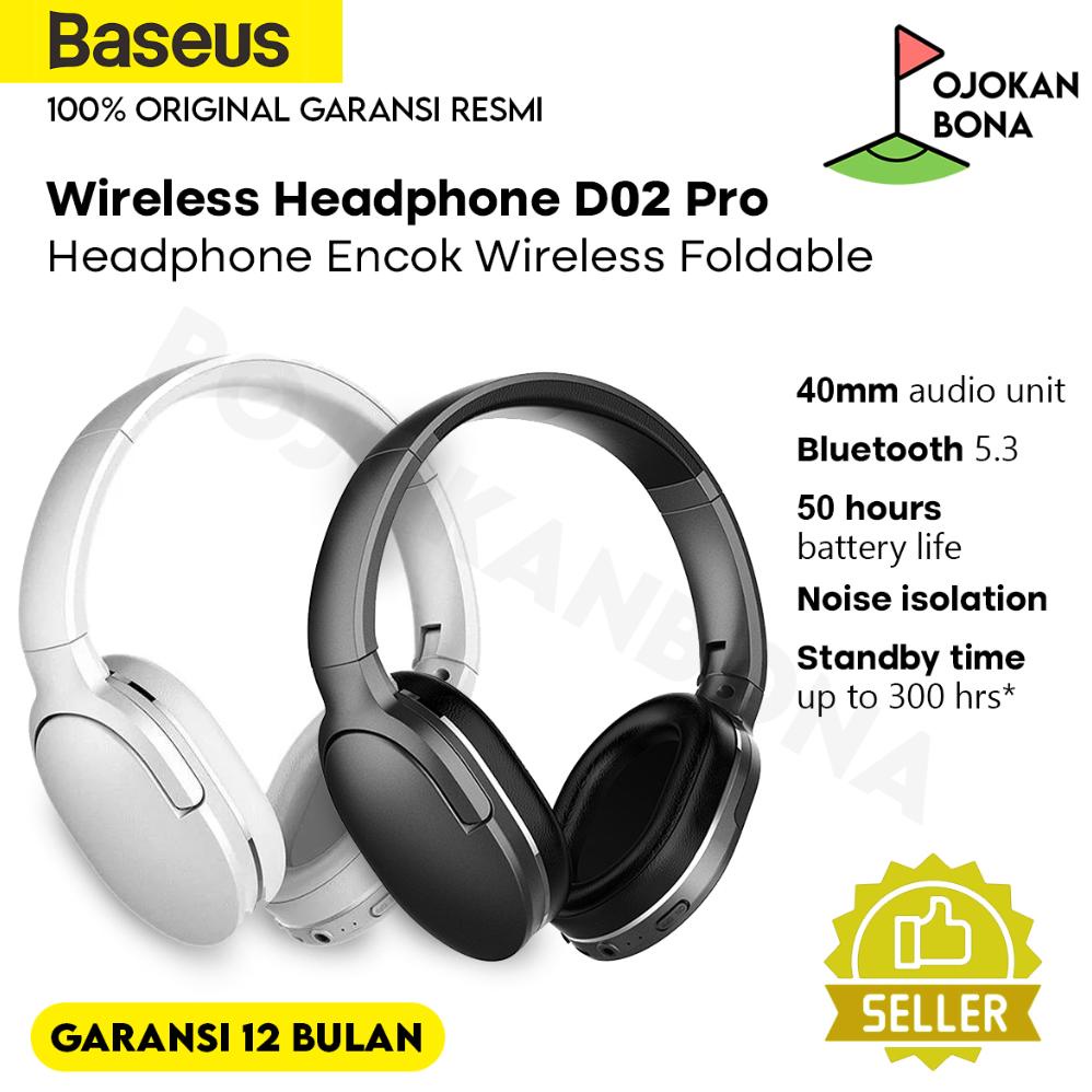 NEW Baseus Headphone Encok Headphone Wireless Foldable D02 Pro