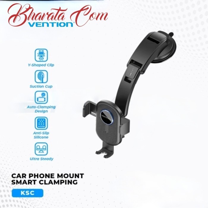 

Terbaru Vention Holder Gantungan Hp Mobil One Touch Clamping With Suction Promo Terlaris
