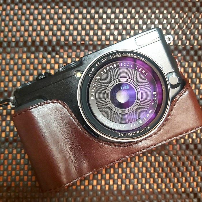 FUJIFILM X70 HALF LEATHER CASE BROWN COFFEE