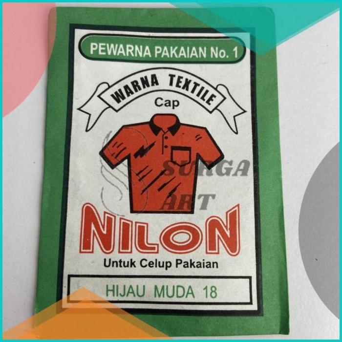

WANTEX CAP NILON HIJAU MUDA 18 Pewarna Kain Pakaian Textil Permanen 16