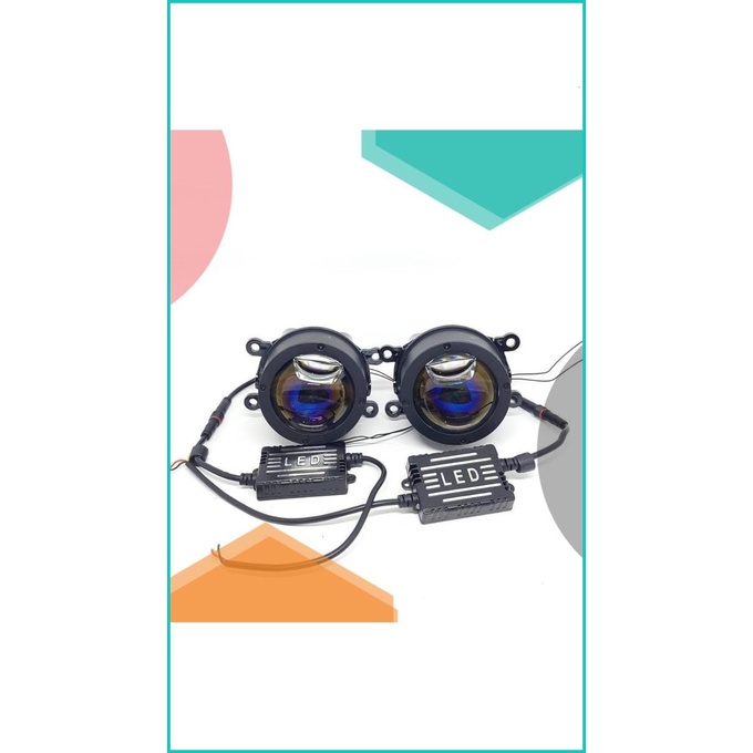 Fog Lamp Foglamp BiLED Bi-led Laser AES Q8 Pro 3 Warna 3 Colors Honda