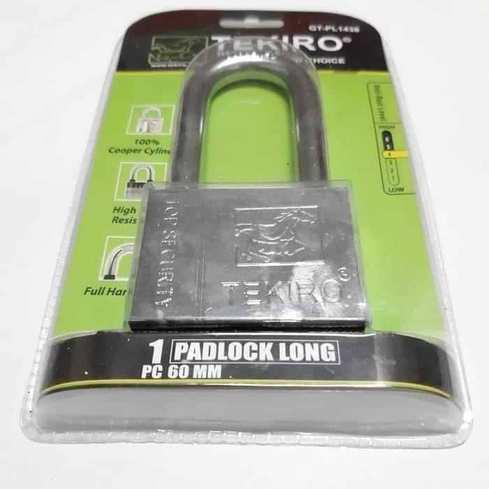 KUNCI GEMBOK TEKIRO 60MM LEHER PANJANG ANTI HUJAN PAGAR RUMAH RUKO