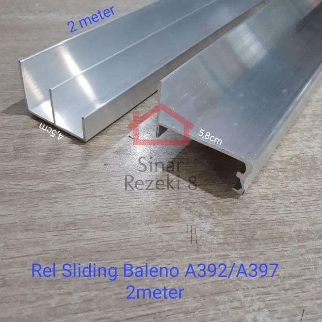 Rel Pintu Lemari Sliding Baleno 2 Meter 392 397