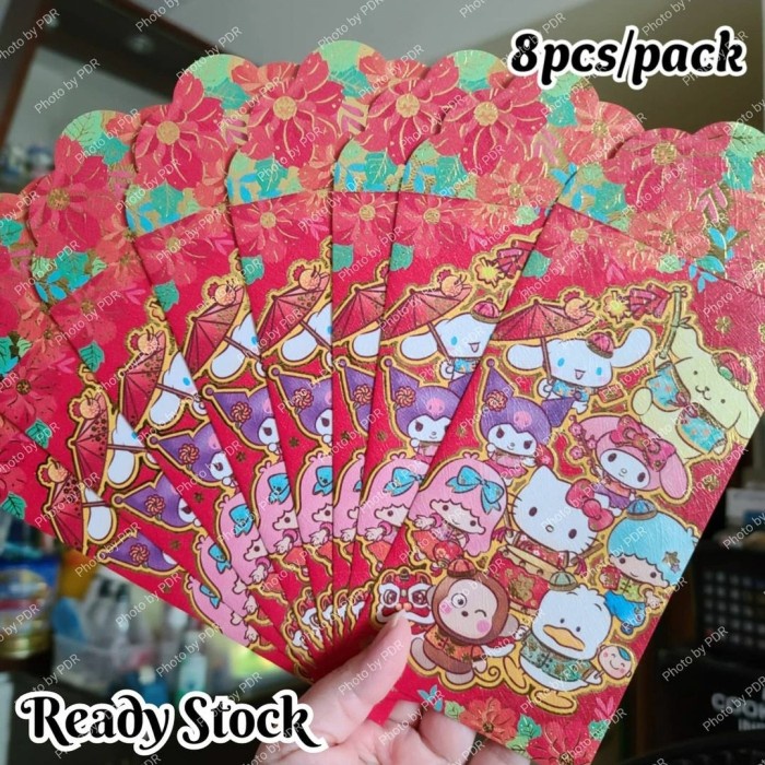 

New! Ampao Imlek 2022 Sanrio Original isi 8 Sanrio Character Flower Limited