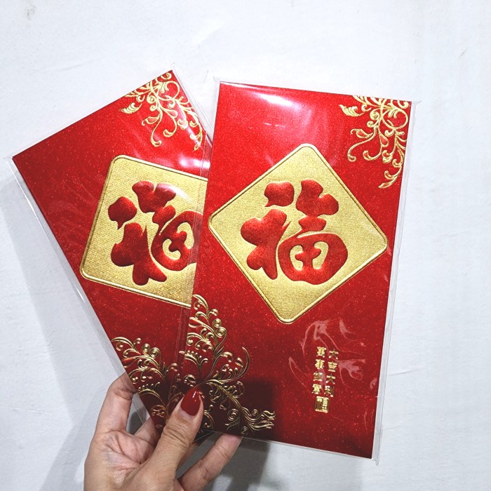 

New! Angpao Jumbo Imlek Premium Isi 5 Angpao Fuk Chinese Hoki Ampao Acc - JUMBO W001-5 Limited