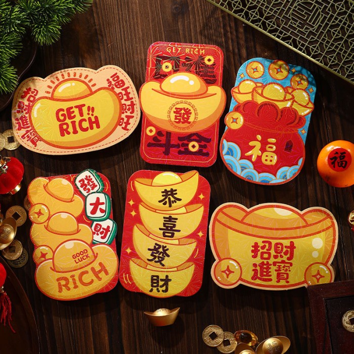 

New! Angpao imlek get rich 106-16 isi 6 lembar amplop imlek Limited