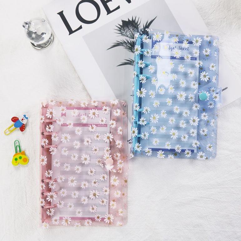 

Special Promo Binder cover transparan A6 Daisy Binder aesthetic a6 Keuangan Binder Tabungan Terlaris