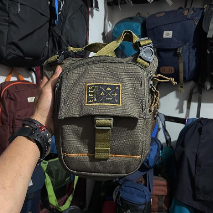 Eiger Leg Pack S Migrate 1989 Pouch Tas Selempang Pria Original Black Choosemore