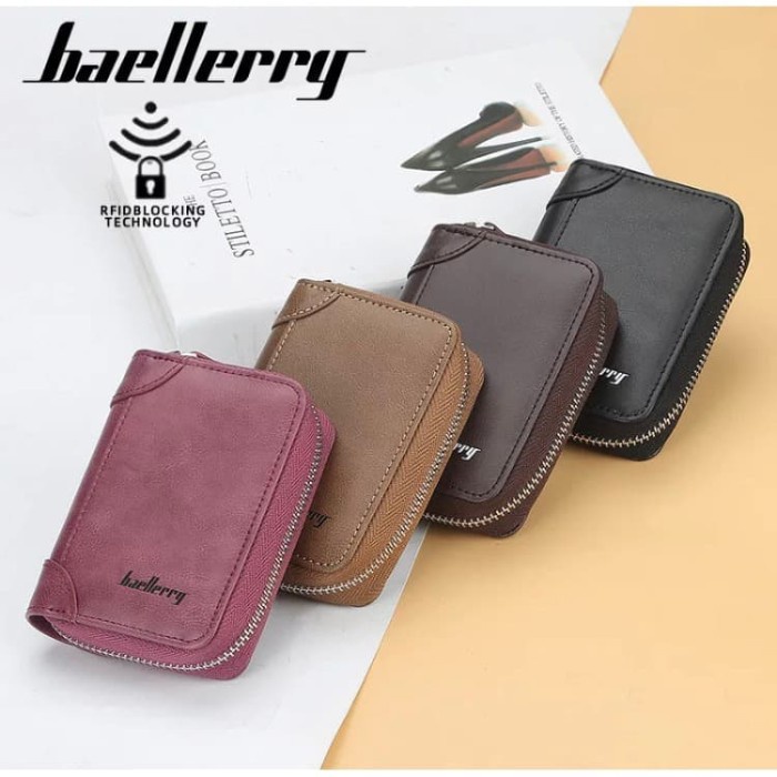

DOMPET KARTU CARD HOLDER KULIT ANTI RFID BAELLERRY IMPORT BLY09