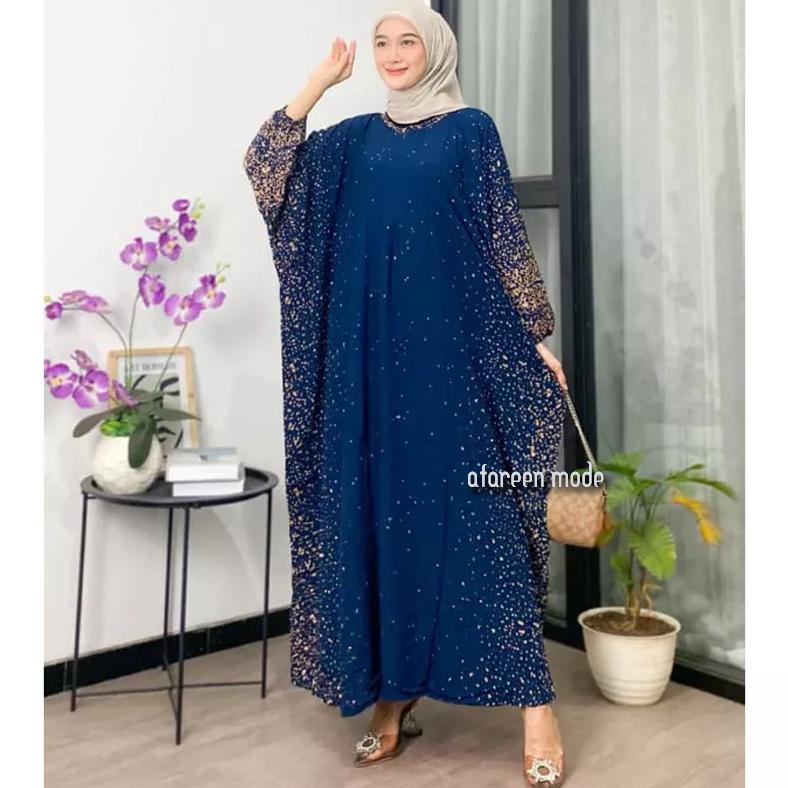Kaftan Rintik Kekinian Kaftan Super Jumbo Daster Lowo Rayon By Afareen Mode