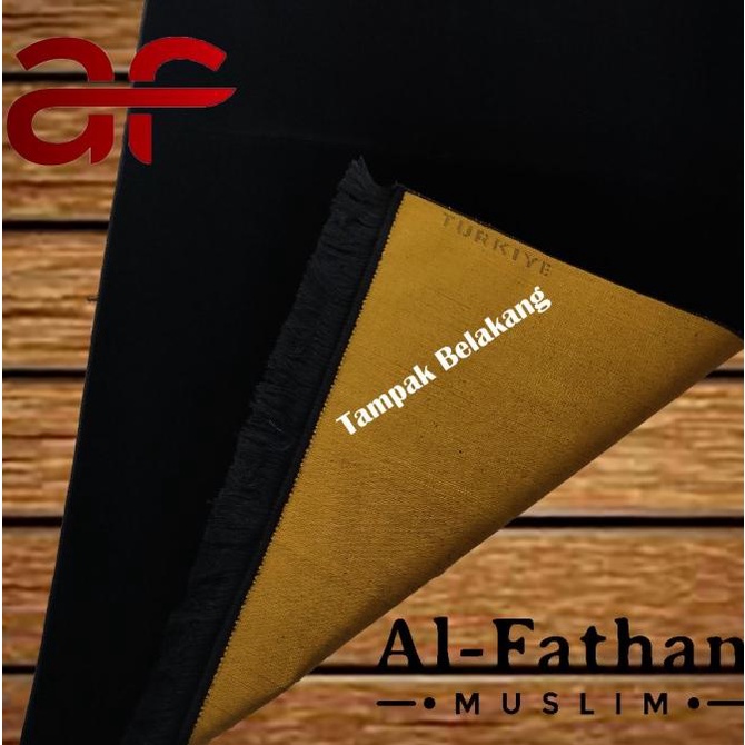 Sajadah Polos Hitam Turkey Tebal Bludru Sajadah Dewasa Ukuran Besar