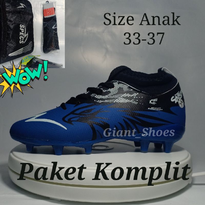 [SPORTY COLLECTION] Sepatu Bola Anak Anak Komplit Sepaket / Sepatu Bola Anak Murah / Paket Komplit