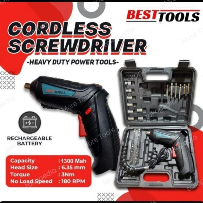 Mesin Bor Obeng Elektrik / Cordless Screwdriver / Mesin Bor Mini Obeng