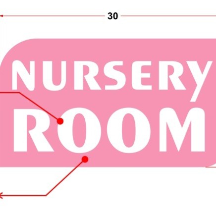 

Akrilik papan nama Ruangan , sign label huruf timbul