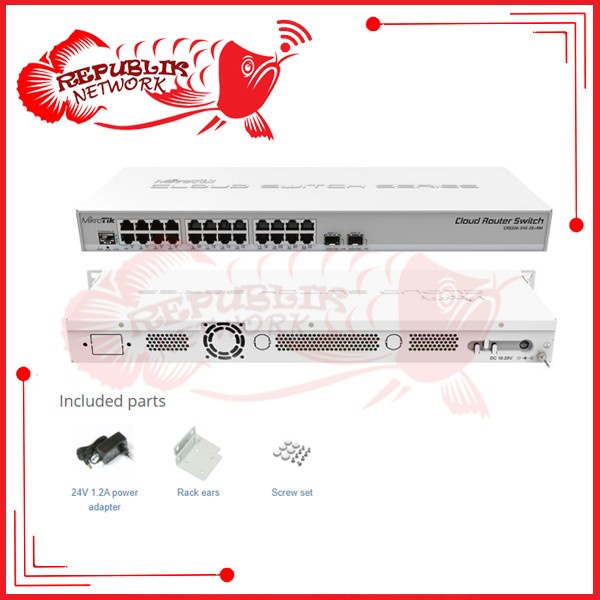 MIKROTIK CRS 326 24G 2S+ RM CRS326-24G-2S+RM