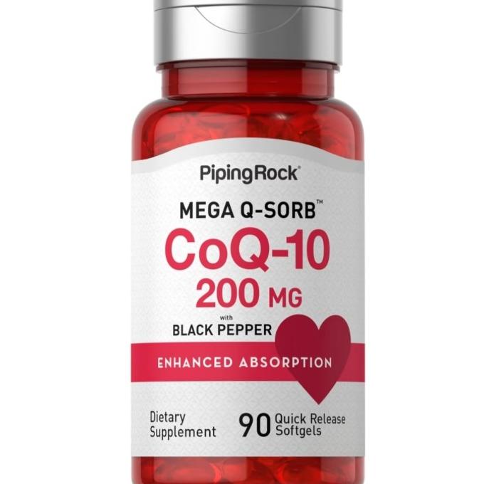 Pipingrock Coenzyme Q-10 200 Mg Isi 90 Coq10 Coq 10