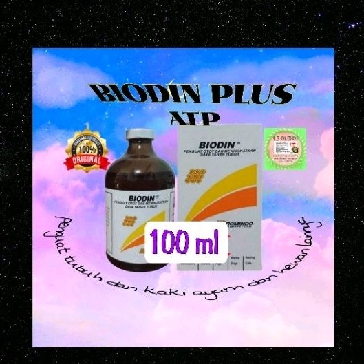 1 botol BIODIN OBAT PENINGKAT STAMINA AYAM KUDA SAPI ANJING KUCING KAKI KUAT SEMUA HEWAN