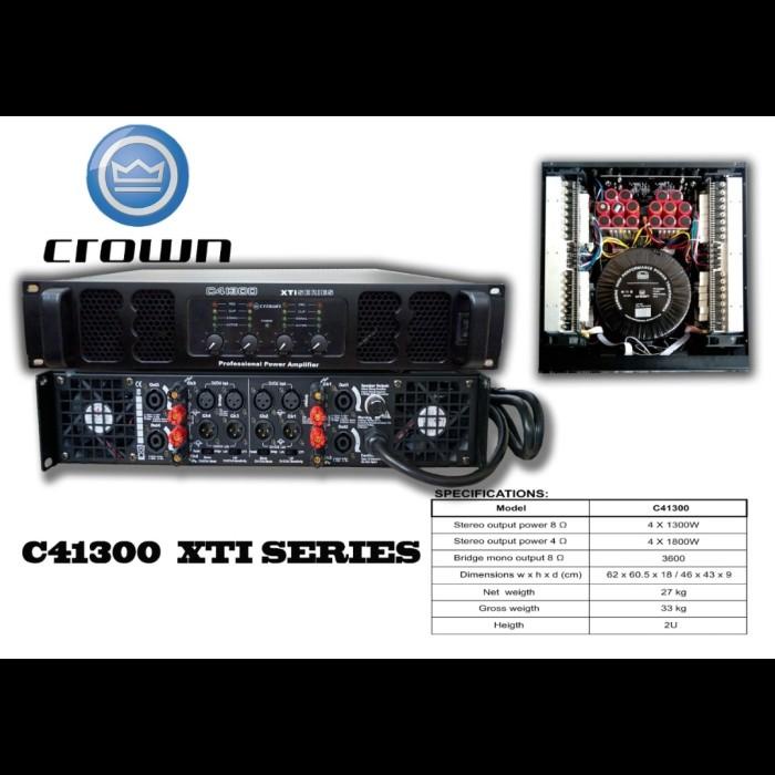 POWER AMPLIFIER CROWN C41300 XTI SERIES 4 CHANNEL 4X1300 WATT