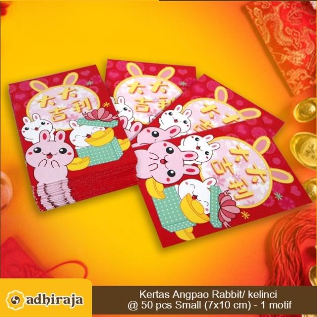 

[IMLEK] Angpao Angpau Amplop Imlek 2023 Rabbit / Kelinci Small @50pcs Model 6 TERLARIS