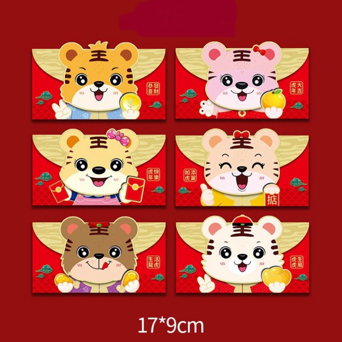 

New! Angpao Imlek Miring Kuping Angpao karakter Macan Tiger Lucu Premium Limited