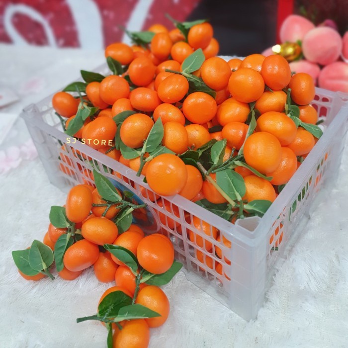 

New! TermuraH yuk!! Hiasan imlek jeruk kecil dekorasi cny Limited